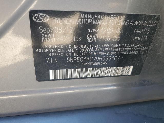 Photo 12 VIN: 5NPEC4AC7DH599467 - HYUNDAI SONATA SE 