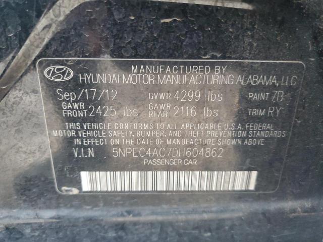 Photo 11 VIN: 5NPEC4AC7DH604862 - HYUNDAI SONATA SE 