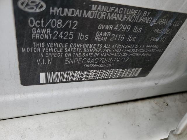 Photo 12 VIN: 5NPEC4AC7DH619717 - HYUNDAI SONATA SE 