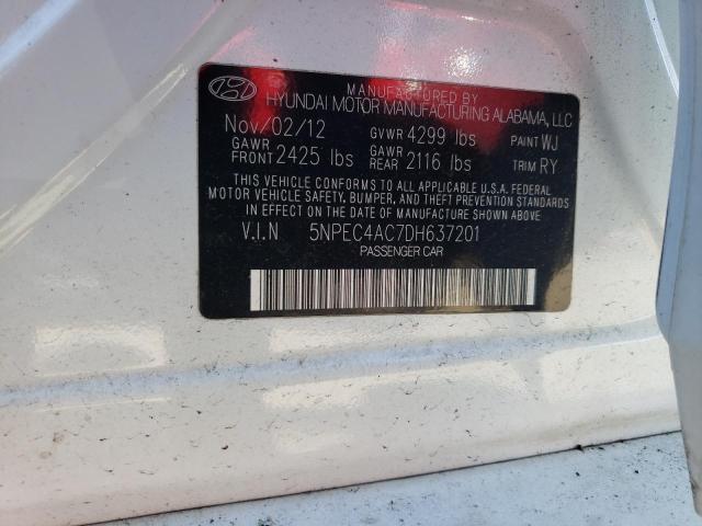 Photo 9 VIN: 5NPEC4AC7DH637201 - HYUNDAI SONATA SE 