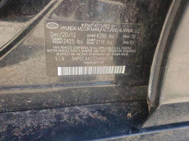 Photo 9 VIN: 5NPEC4AC7DH666178 - HYUNDAI SONATA SE 