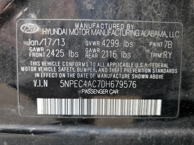 Photo 12 VIN: 5NPEC4AC7DH679576 - HYUNDAI SONATA SE 