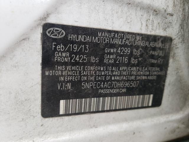 Photo 9 VIN: 5NPEC4AC7DH696507 - HYUNDAI SONATA SE 