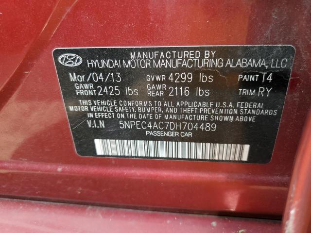 Photo 11 VIN: 5NPEC4AC7DH704489 - HYUNDAI SONATA 