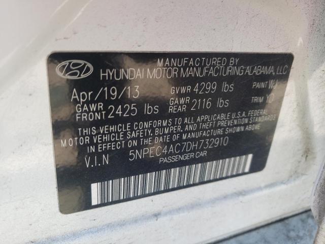 Photo 11 VIN: 5NPEC4AC7DH732910 - HYUNDAI SONATA SE 