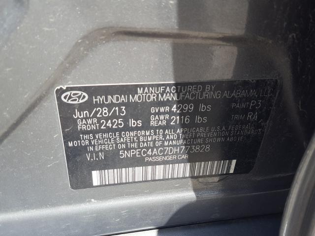 Photo 9 VIN: 5NPEC4AC7DH773828 - HYUNDAI SONATA SE 