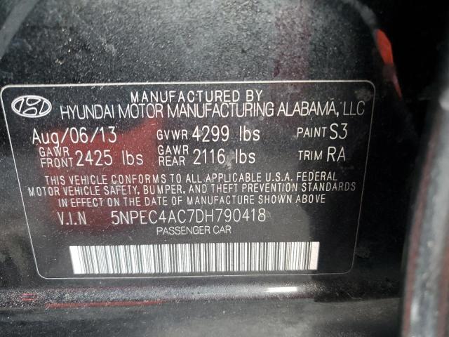 Photo 9 VIN: 5NPEC4AC7DH790418 - HYUNDAI SONATA SE 