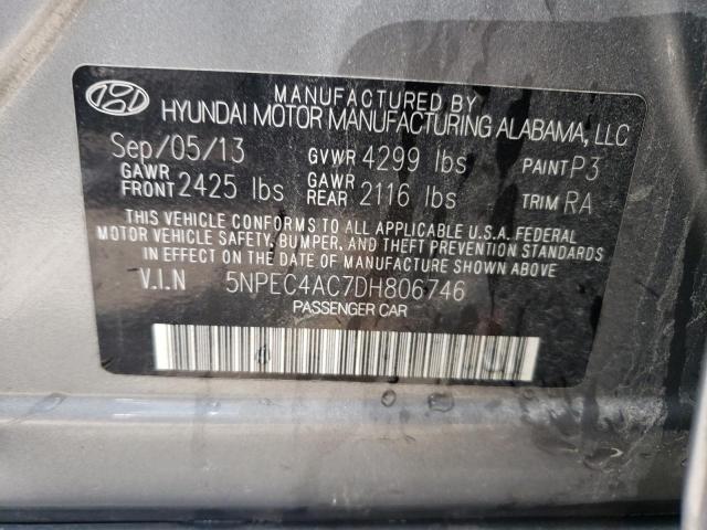 Photo 12 VIN: 5NPEC4AC7DH806746 - HYUNDAI SONATA SE 