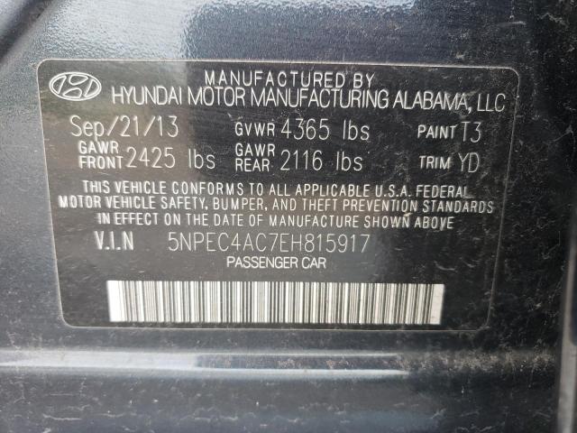 Photo 11 VIN: 5NPEC4AC7EH815917 - HYUNDAI SONATA SE 