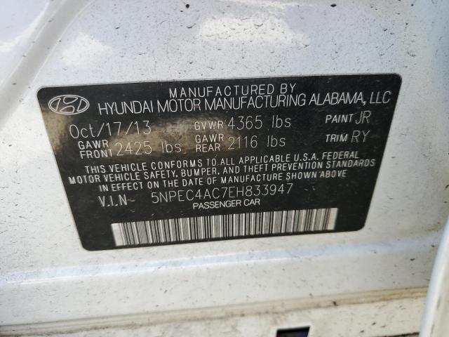 Photo 9 VIN: 5NPEC4AC7EH833947 - HYUNDAI SONATA SE 