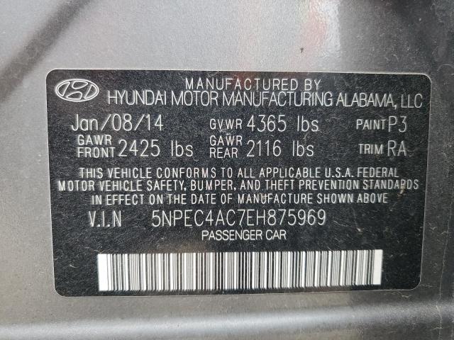 Photo 11 VIN: 5NPEC4AC7EH875969 - HYUNDAI SONATA SE 