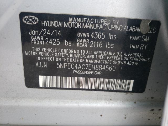 Photo 9 VIN: 5NPEC4AC7EH884560 - HYUNDAI SONATA SE 