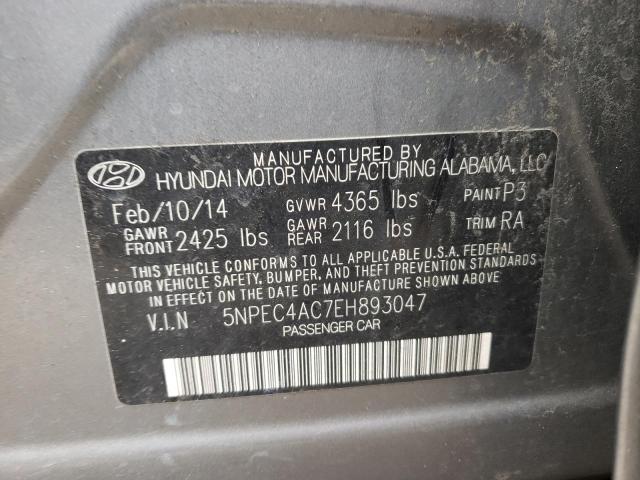 Photo 9 VIN: 5NPEC4AC7EH893047 - HYUNDAI SONATA SE 