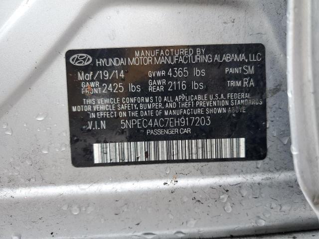 Photo 11 VIN: 5NPEC4AC7EH917203 - HYUNDAI SONATA SE 