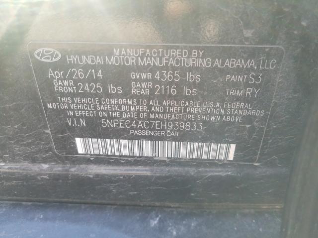 Photo 9 VIN: 5NPEC4AC7EH939833 - HYUNDAI SONATA SE 