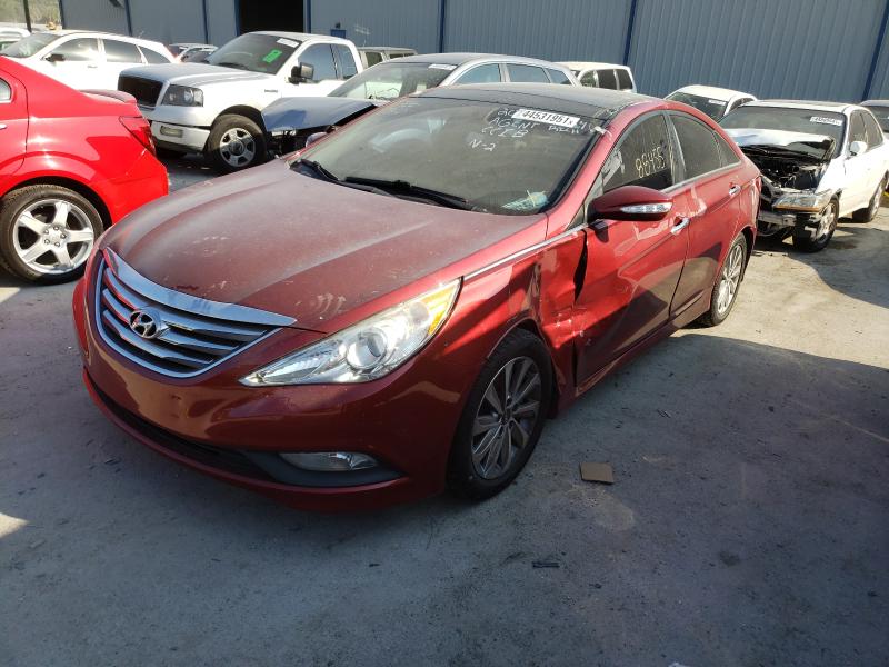 Photo 1 VIN: 5NPEC4AC7EH948449 - HYUNDAI SONATA SE 