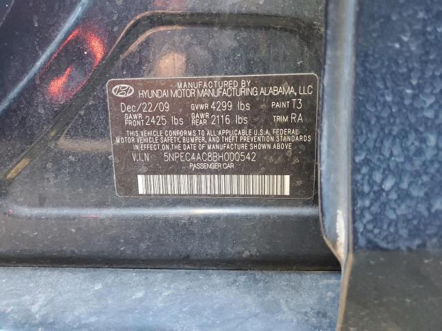 Photo 11 VIN: 5NPEC4AC8BH000542 - HYUNDAI SONATA 