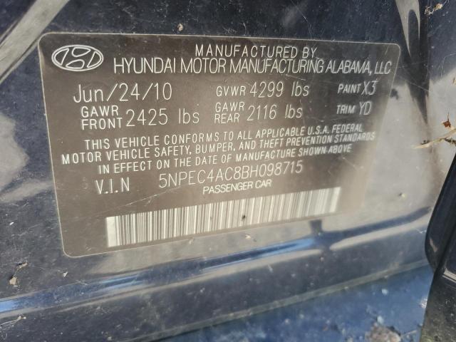 Photo 11 VIN: 5NPEC4AC8BH098715 - HYUNDAI SONATA 