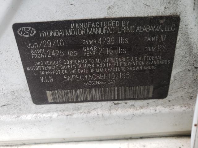 Photo 9 VIN: 5NPEC4AC8BH102195 - HYUNDAI SONATA SE 