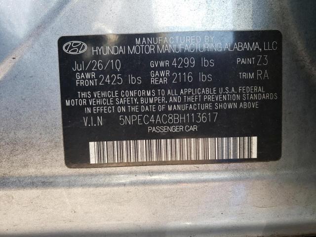 Photo 11 VIN: 5NPEC4AC8BH113617 - HYUNDAI SONATA SE 