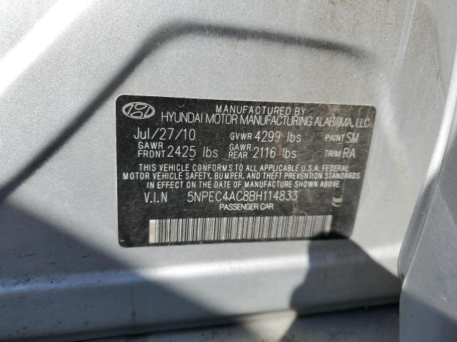 Photo 11 VIN: 5NPEC4AC8BH114833 - HYUNDAI SONATA SE 