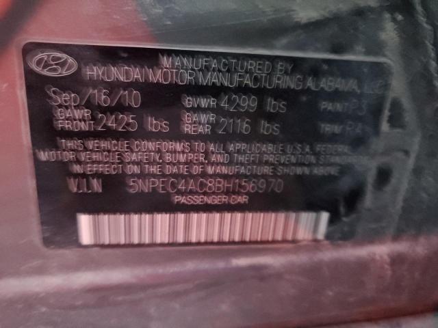 Photo 11 VIN: 5NPEC4AC8BH156970 - HYUNDAI SONATA 