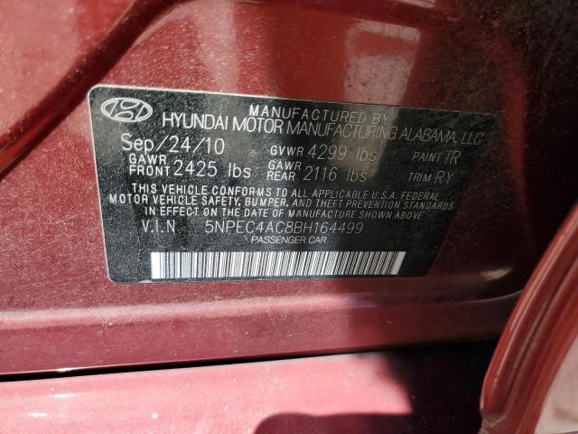 Photo 11 VIN: 5NPEC4AC8BH164499 - HYUNDAI SONATA 