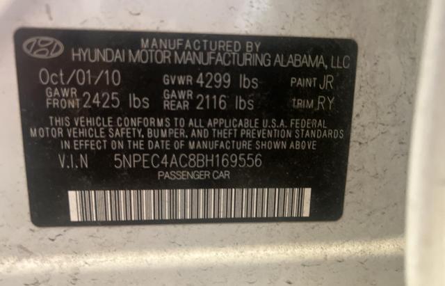 Photo 9 VIN: 5NPEC4AC8BH169556 - HYUNDAI SONATA SE 