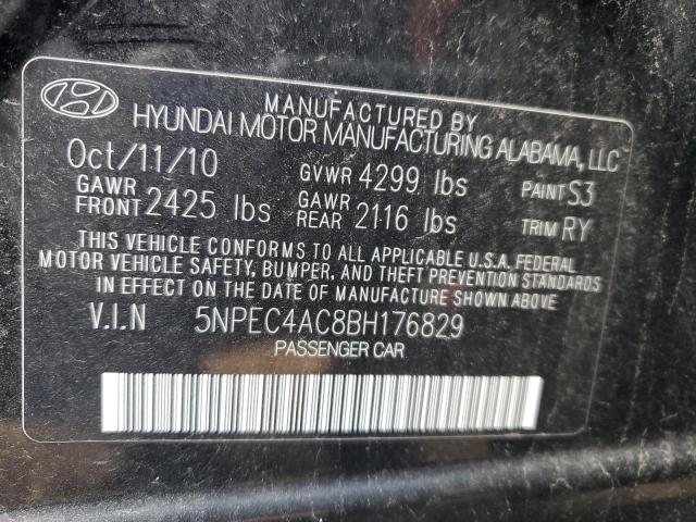 Photo 12 VIN: 5NPEC4AC8BH176829 - HYUNDAI SONATA SE 