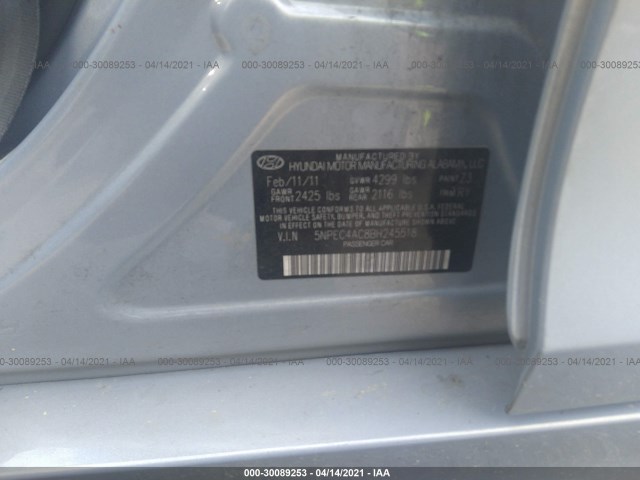 Photo 8 VIN: 5NPEC4AC8BH245518 - HYUNDAI SONATA 