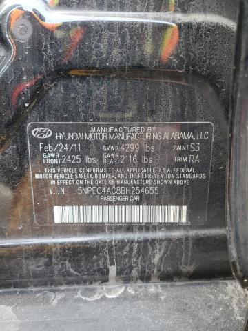 Photo 12 VIN: 5NPEC4AC8BH254655 - HYUNDAI SONATA SE 