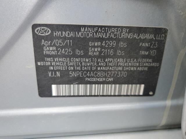 Photo 12 VIN: 5NPEC4AC8BH277370 - HYUNDAI SONATA SE 