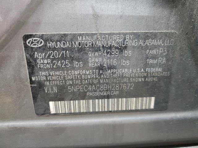 Photo 11 VIN: 5NPEC4AC8BH287672 - HYUNDAI SONATA SE 