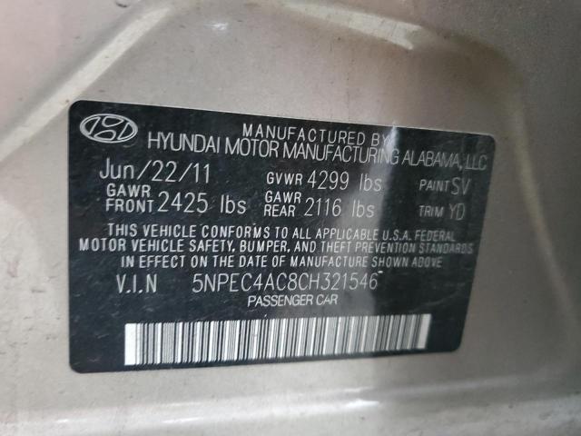 Photo 11 VIN: 5NPEC4AC8CH321546 - HYUNDAI SONATA 