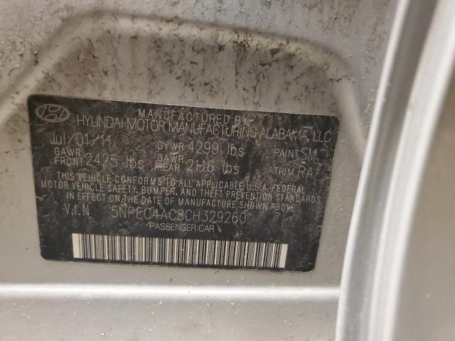 Photo 11 VIN: 5NPEC4AC8CH329260 - HYUNDAI SONATA 