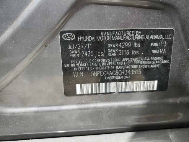 Photo 11 VIN: 5NPEC4AC8CH343515 - HYUNDAI SONATA 