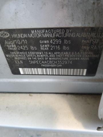 Photo 9 VIN: 5NPEC4AC8CH352974 - HYUNDAI SONATA 