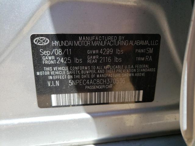 Photo 11 VIN: 5NPEC4AC8CH370536 - HYUNDAI SONATA SE 