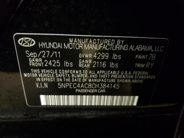 Photo 11 VIN: 5NPEC4AC8CH384145 - HYUNDAI SONATA 