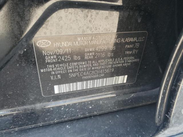 Photo 11 VIN: 5NPEC4AC8CH415619 - HYUNDAI SONATA SE 