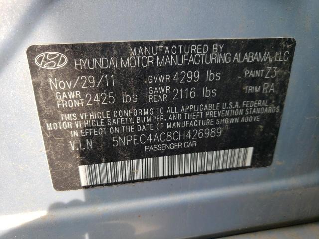 Photo 9 VIN: 5NPEC4AC8CH426989 - HYUNDAI SONATA SE 