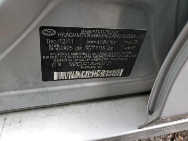 Photo 11 VIN: 5NPEC4AC8CH437121 - HYUNDAI SONATA SE 