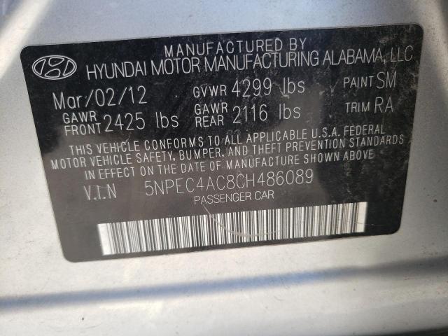 Photo 9 VIN: 5NPEC4AC8CH486089 - HYUNDAI SONATA SE 