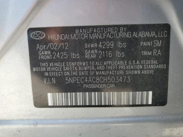 Photo 11 VIN: 5NPEC4AC8CH503473 - HYUNDAI SONATA 