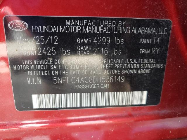 Photo 9 VIN: 5NPEC4AC8DH536149 - HYUNDAI SONATA SE 