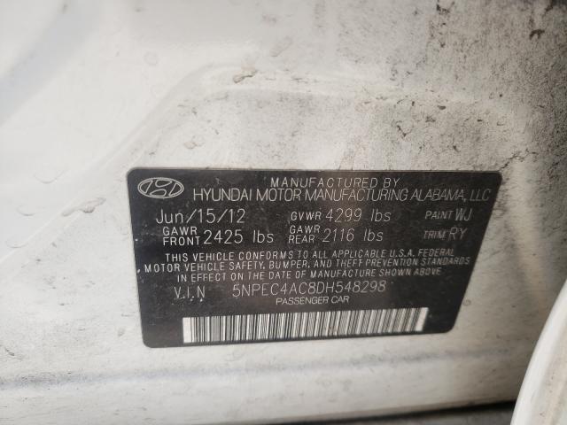 Photo 9 VIN: 5NPEC4AC8DH548298 - HYUNDAI SONATA SE 