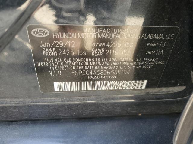 Photo 12 VIN: 5NPEC4AC8DH558104 - HYUNDAI SONATA SE 