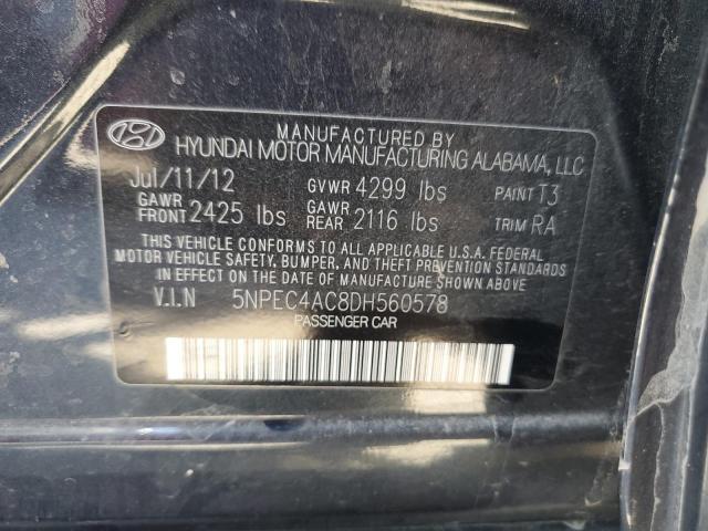 Photo 12 VIN: 5NPEC4AC8DH560578 - HYUNDAI SONATA SE 