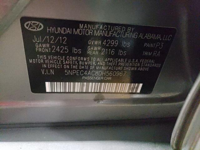 Photo 9 VIN: 5NPEC4AC8DH560967 - HYUNDAI SONATA SE 