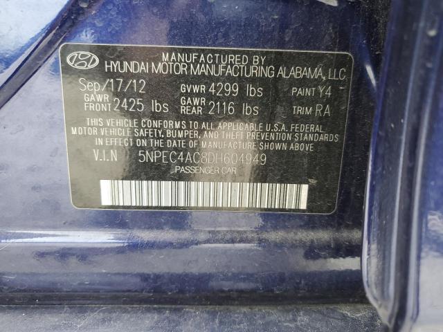 Photo 11 VIN: 5NPEC4AC8DH604949 - HYUNDAI SONATA SE 